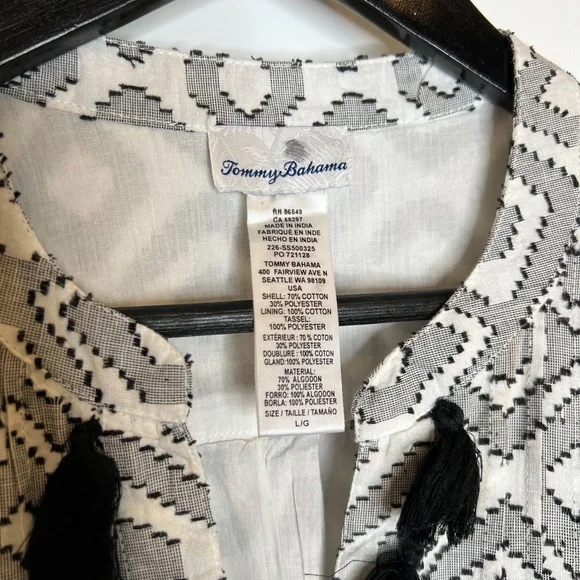 Tommy Bahama Black and White Mini Dress - Picture 5 of 6